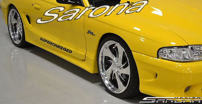 Custom Ford Mustang  Coupe & Convertible Side Skirts (1994 - 1998) - $475.00 (Part #FD-013-SS)
